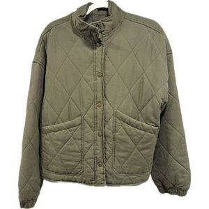 Sanctuary Olive Quilted Jacket | Size L